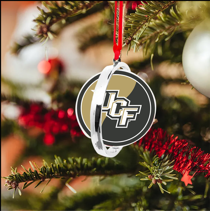 University of Central Florida Christmas Reversible Flat Round Ornament