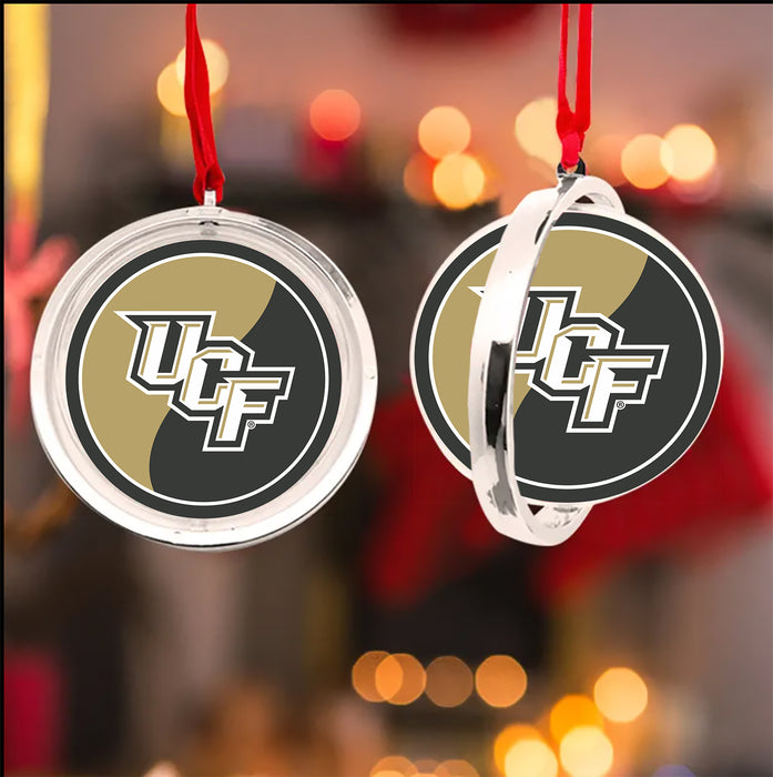 University of Central Florida Christmas Reversible Flat Round Ornament