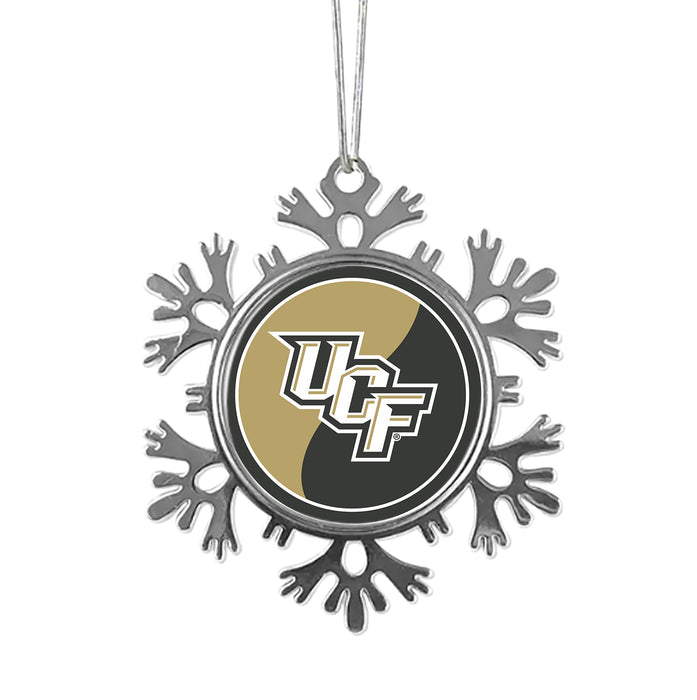 University of Central Florida Christmas Ornament - Snowflake Metal