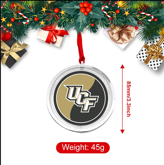 University of Central Florida Christmas Reversible Flat Round Ornament