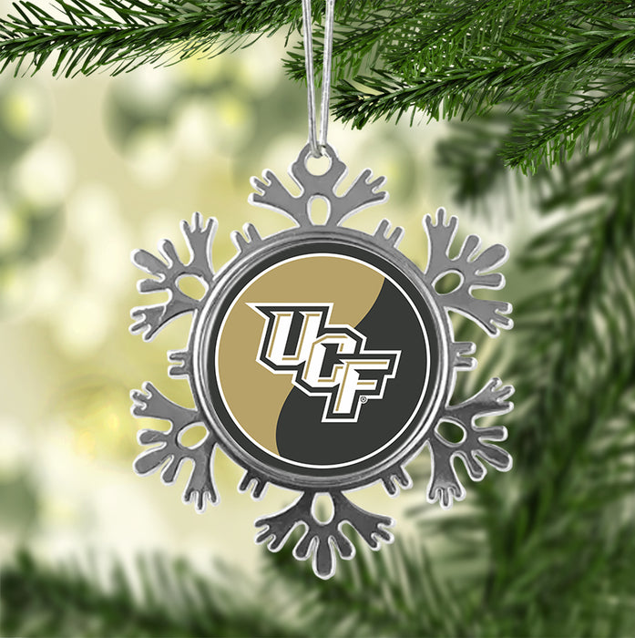University of Central Florida Christmas Ornament - Snowflake Metal