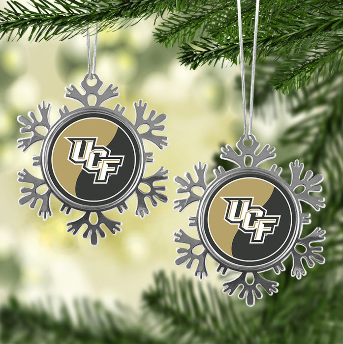 University of Central Florida Christmas Ornament - Snowflake Metal