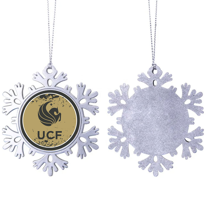 University of Central Florida Christmas Ornament - Snowflake Metal