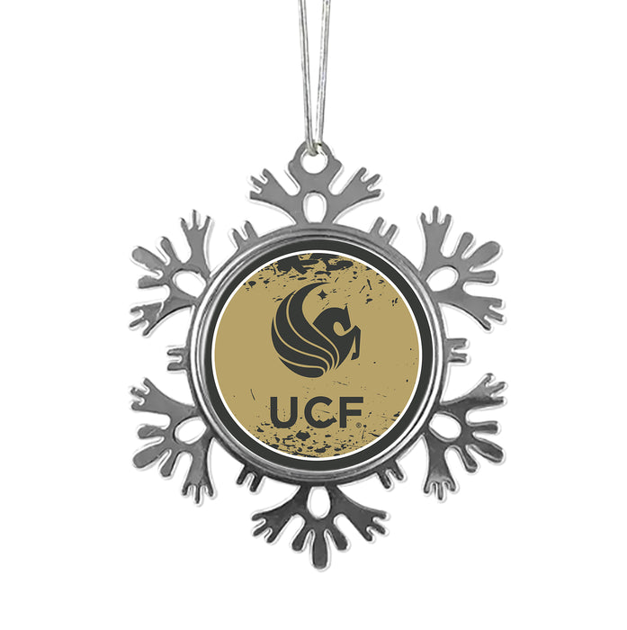 University of Central Florida Christmas Ornament - Snowflake Metal