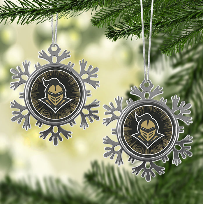 University of Central Florida Christmas Ornament - Snowflake Metal