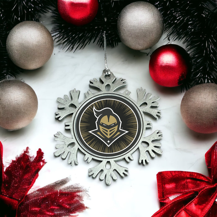 University of Central Florida Christmas Ornament - Snowflake Metal