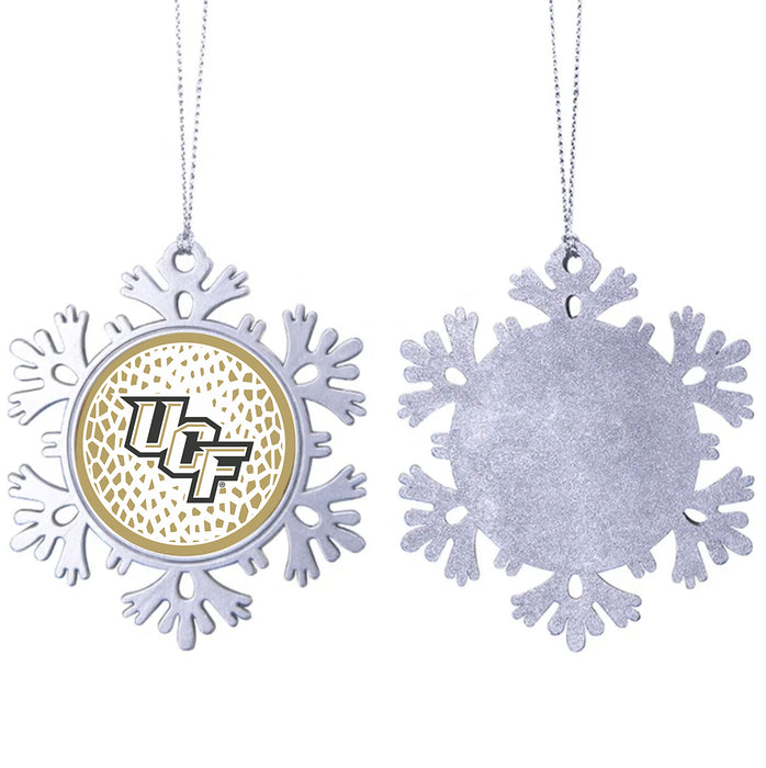 University of Central Florida Christmas Ornament - Snowflake Metal