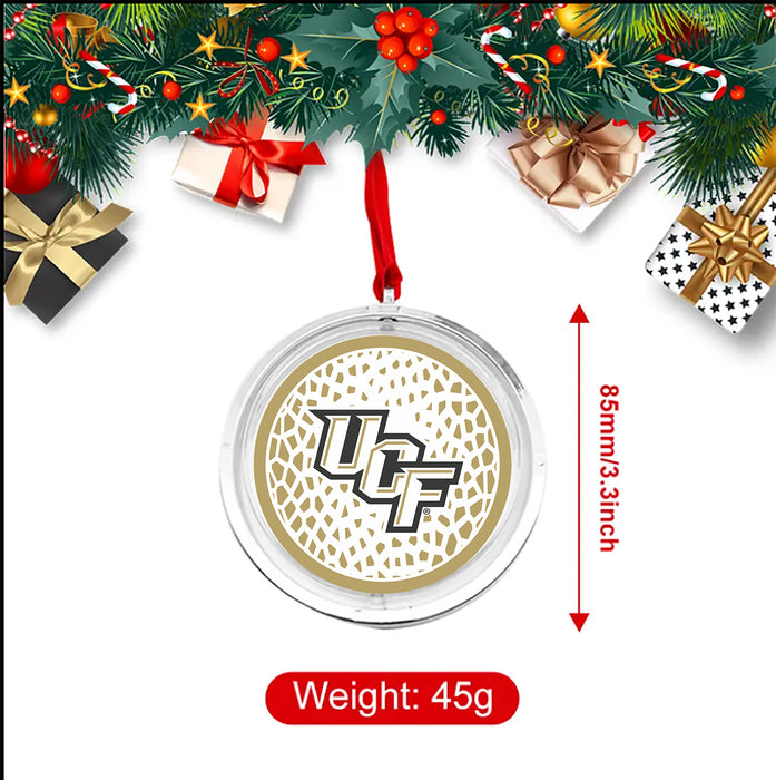 University of Central Florida Christmas Reversible Flat Round Ornament