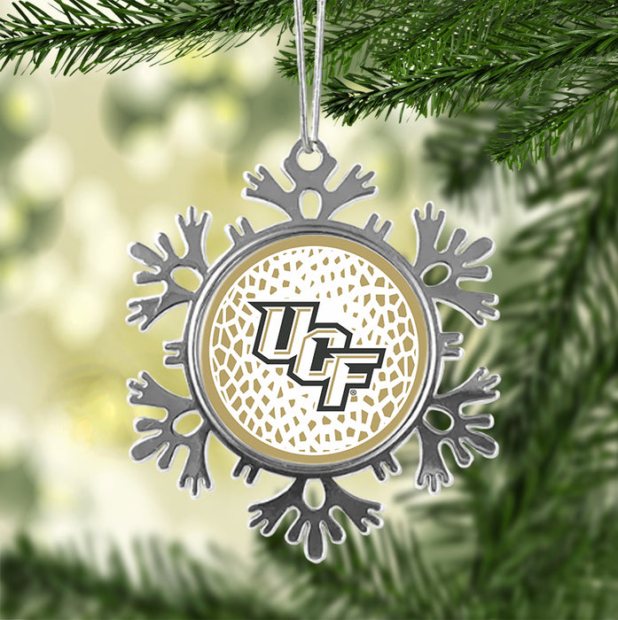 University of Central Florida Christmas Ornament - Snowflake Metal