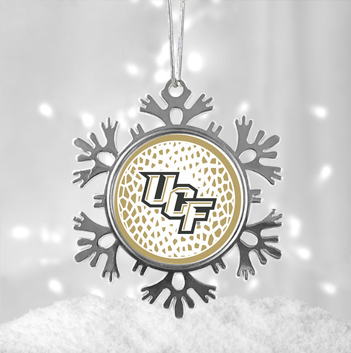 University of Central Florida Christmas Ornament - Snowflake Metal