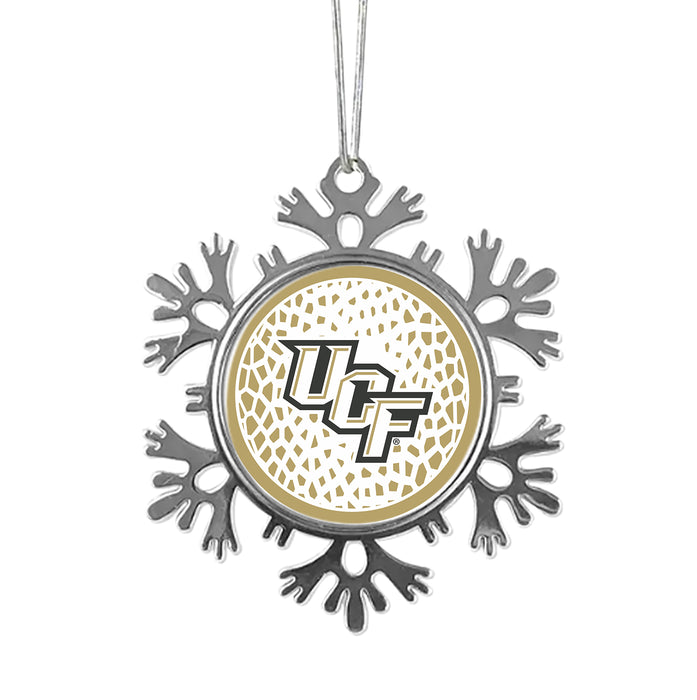 University of Central Florida Christmas Ornament - Snowflake Metal