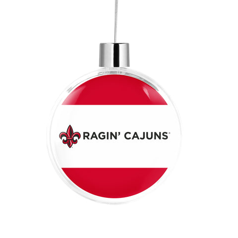 University of Louisiana at Lafayette Christmas Ornament Flat Round