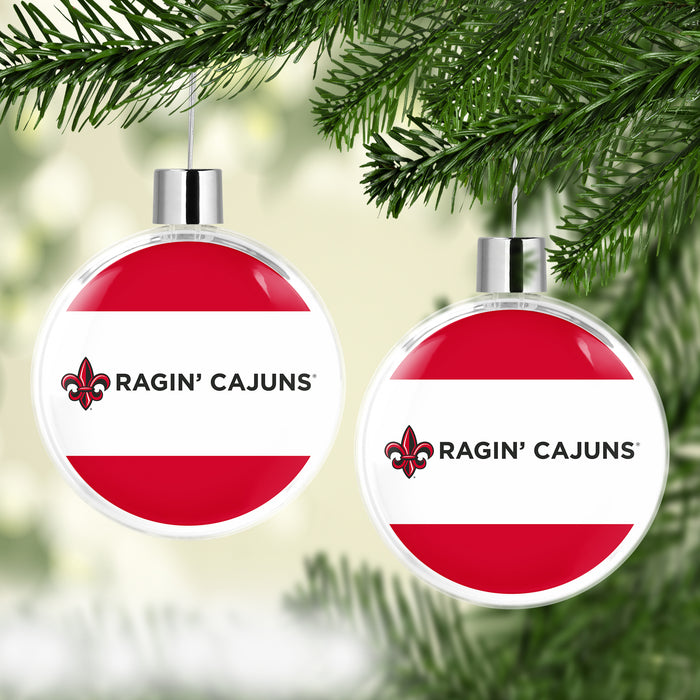 University of Louisiana at Lafayette Christmas Ornament Flat Round