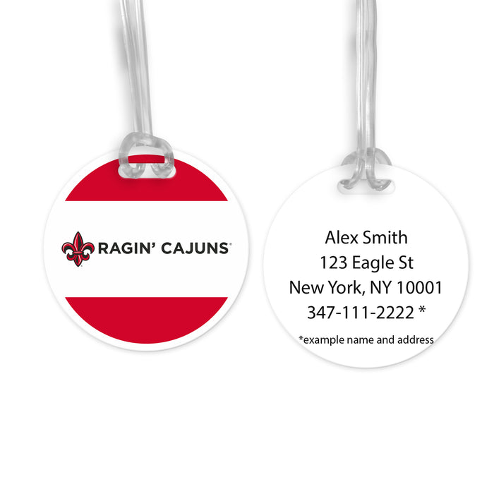 University of Louisiana at Lafayette Luggage Bag Tag (round)