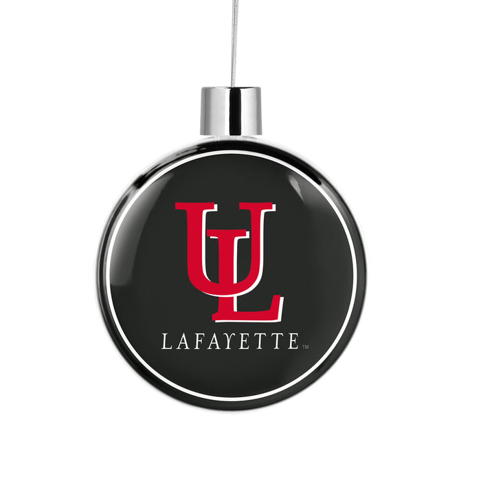 University of Louisiana at Lafayette Christmas Ornament Flat Round