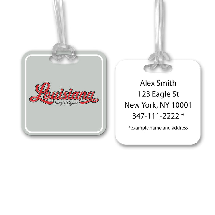 University of Louisiana at Lafayette Luggage Bag Tag (square)