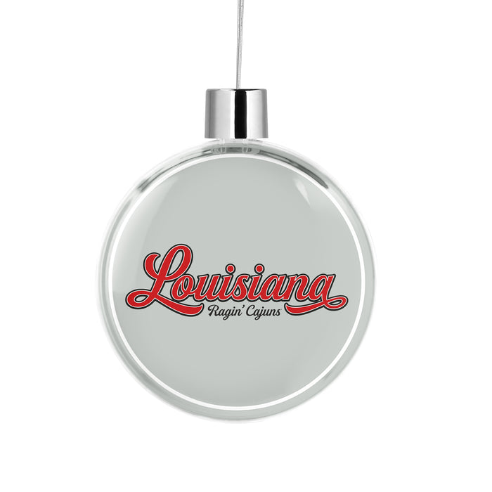 University of Louisiana at Lafayette Christmas Ornament Flat Round
