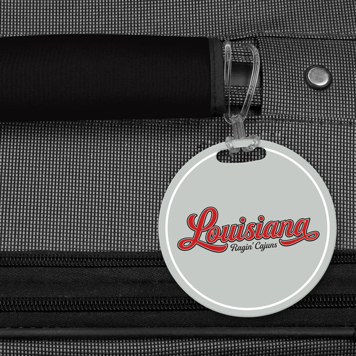 University of Louisiana at Lafayette Luggage Bag Tag (round)
