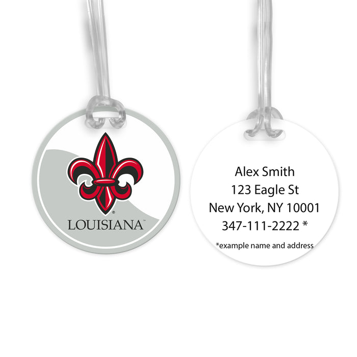 University of Louisiana at Lafayette Luggage Bag Tag (round)