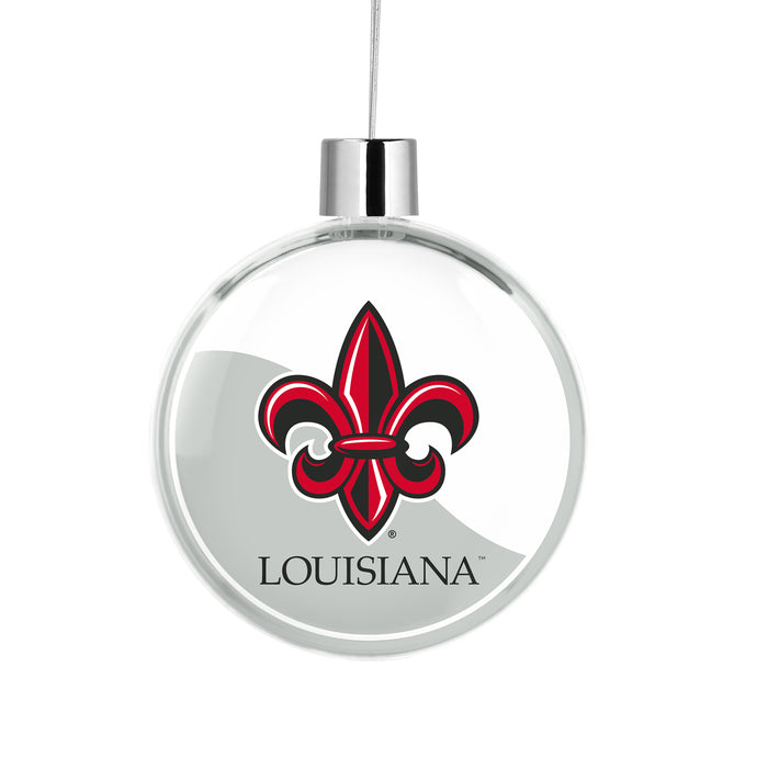 University of Louisiana at Lafayette Christmas Ornament Flat Round