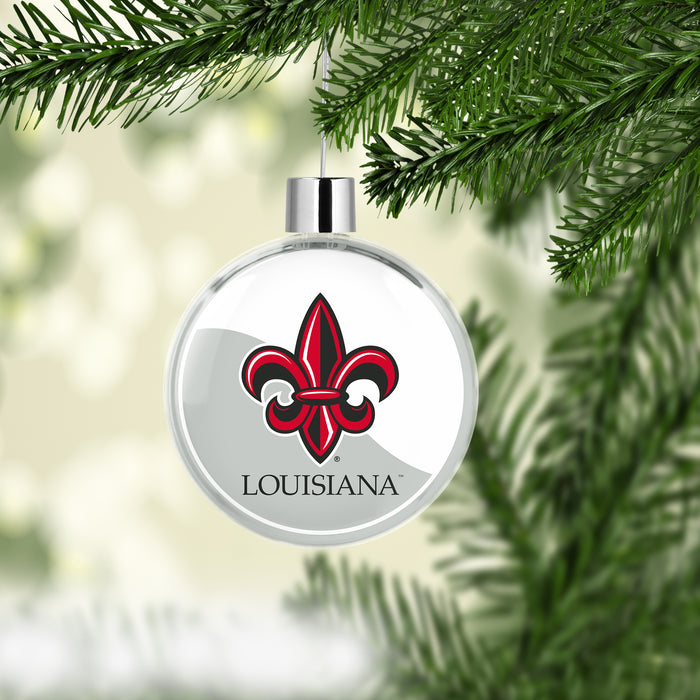 University of Louisiana at Lafayette Christmas Ornament Flat Round