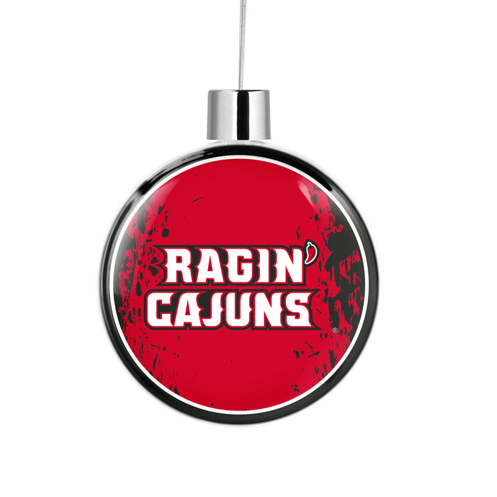 University of Louisiana at Lafayette Christmas Ornament Flat Round