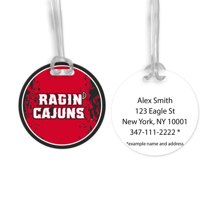 University of Louisiana at Lafayette Luggage Bag Tag (round)