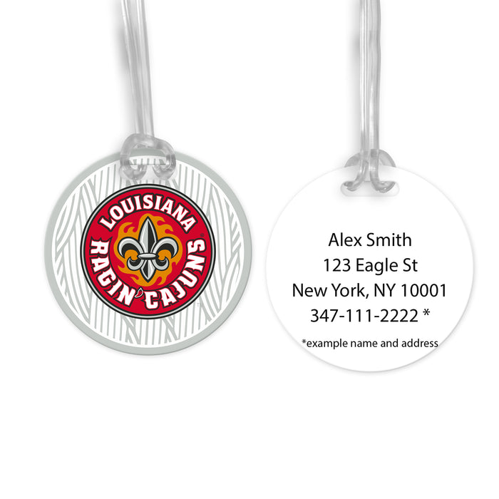 University of Louisiana at Lafayette Luggage Bag Tag (round)