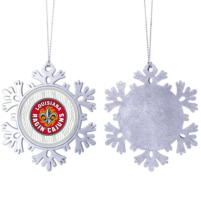 University of Louisiana at Lafayette Christmas Ornament - Snowflake Metal