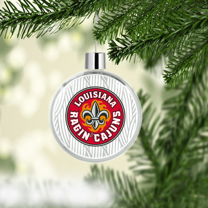 University of Louisiana at Lafayette Christmas Ornament Flat Round