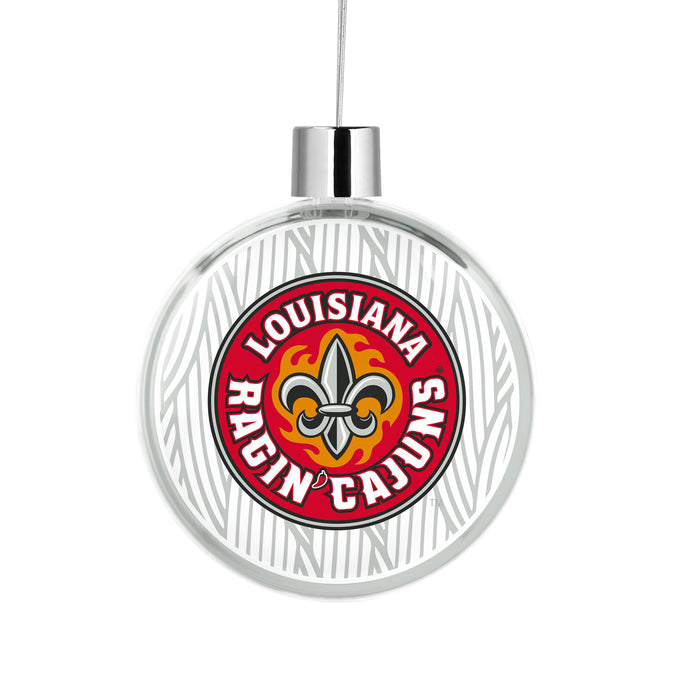 University of Louisiana at Lafayette Christmas Ornament Flat Round