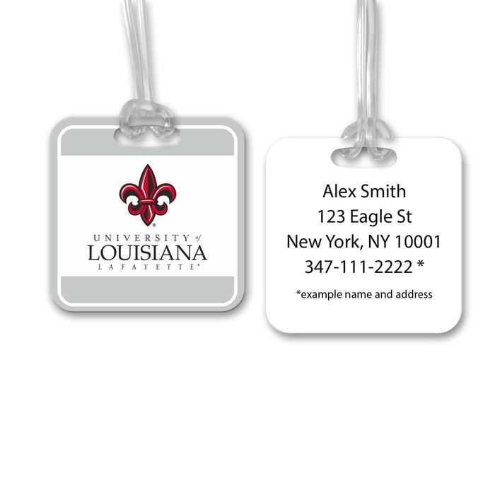 University of Louisiana at Lafayette Luggage Bag Tag (square)