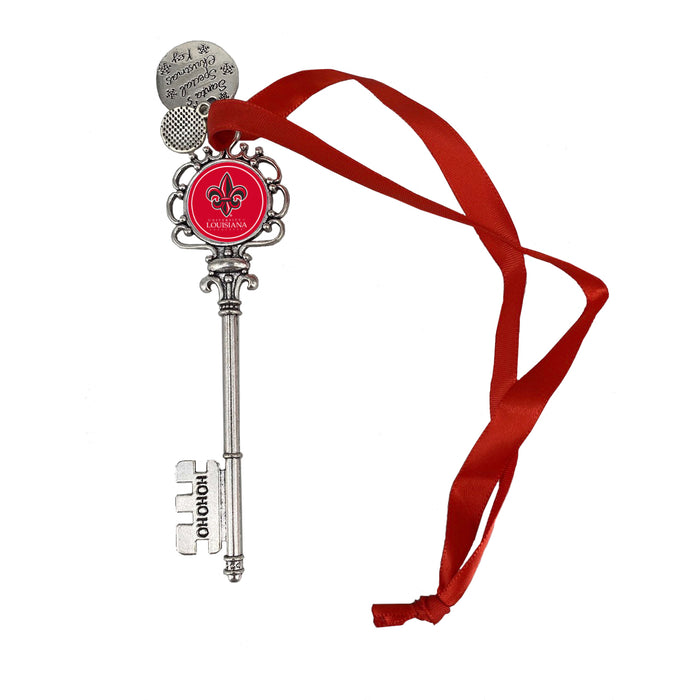 University of Louisiana at Lafayette Christmas Ornament Santa Magic Key