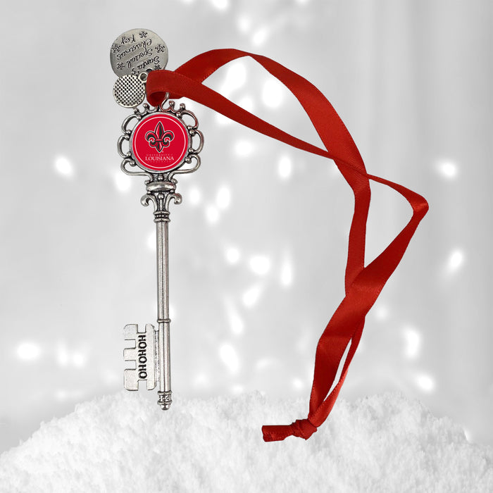 University of Louisiana at Lafayette Christmas Ornament Santa Magic Key