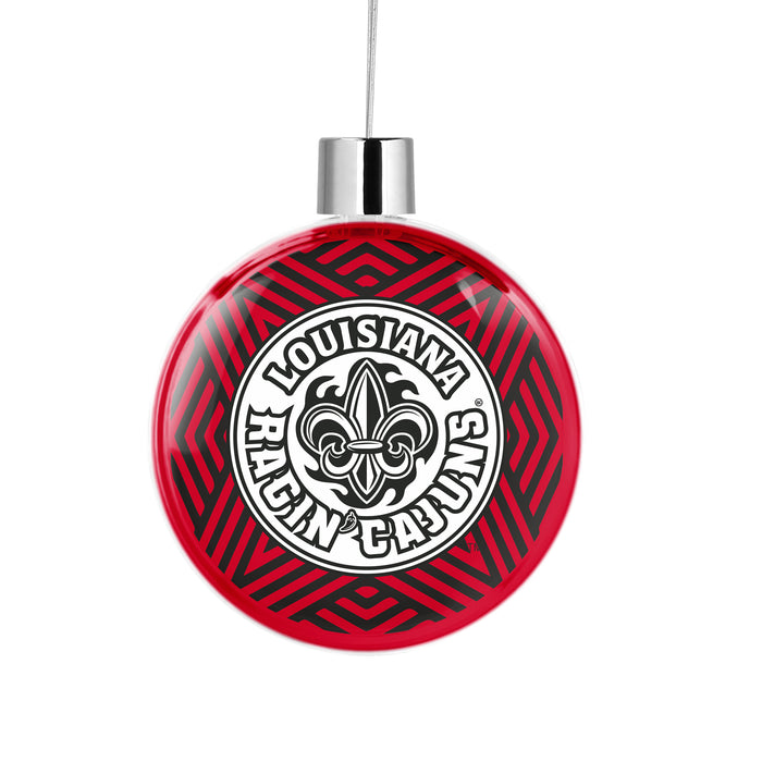 University of Louisiana at Lafayette Christmas Ornament Flat Round