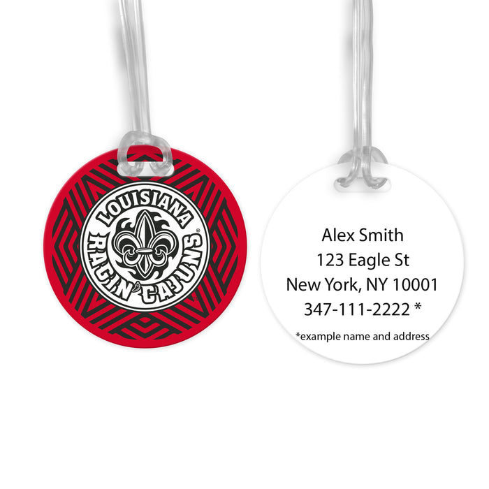 University of Louisiana at Lafayette Luggage Bag Tag (round)