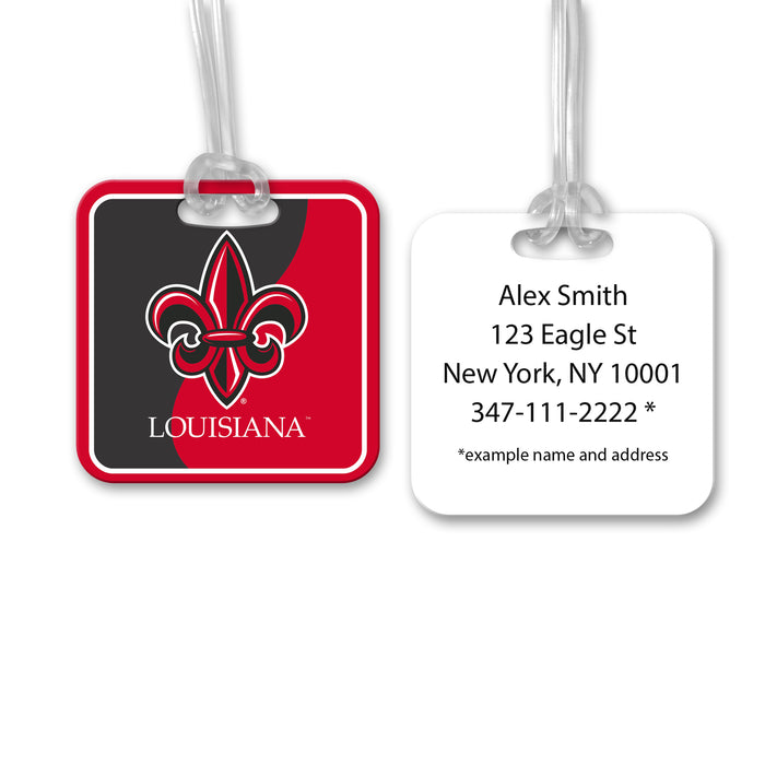 University of Louisiana at Lafayette Luggage Bag Tag (square)