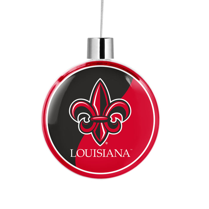 University of Louisiana at Lafayette Christmas Ornament Flat Round