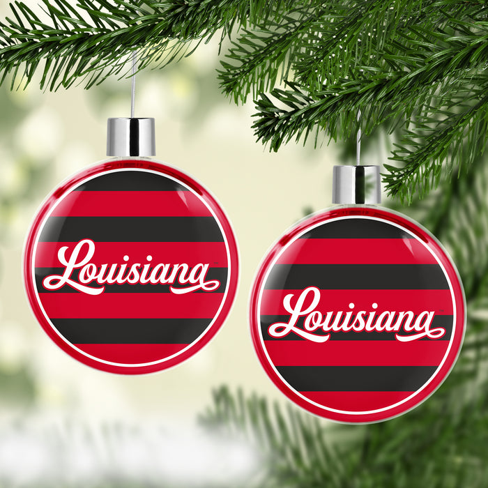 University of Louisiana at Lafayette Christmas Ornament Flat Round