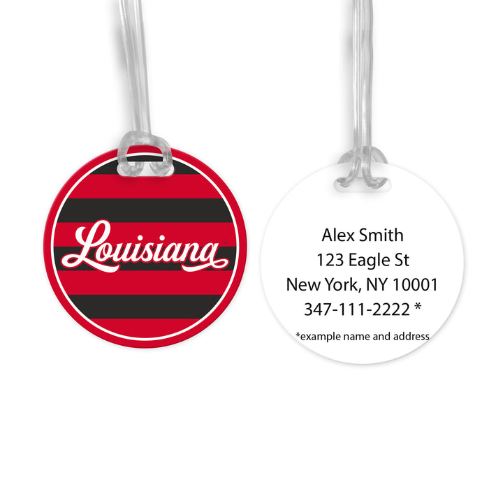 University of Louisiana at Lafayette Luggage Bag Tag (round)