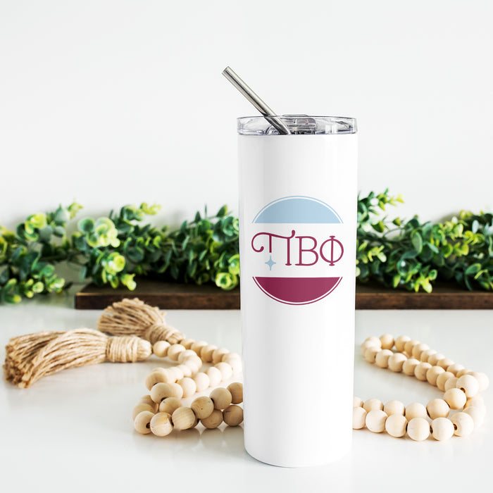 Pi Beta Phi Stainless Steel Skinny Tumbler 20 OZ