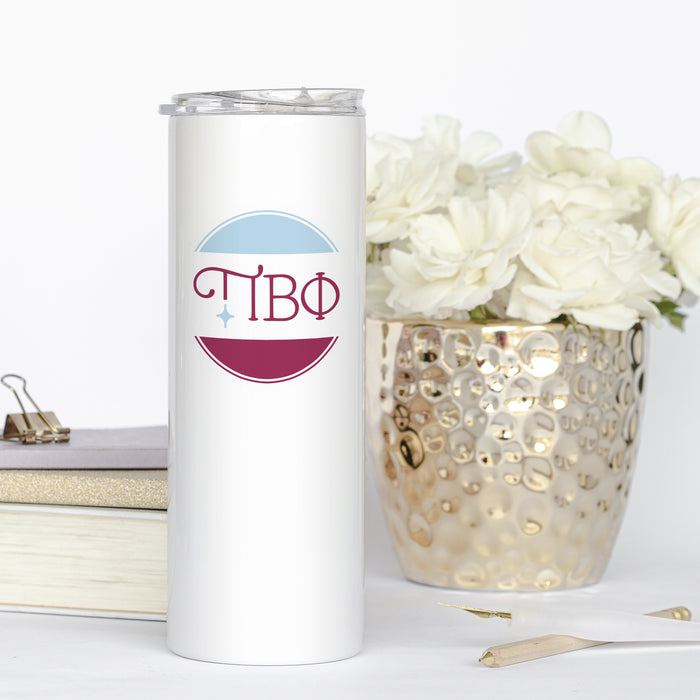 Pi Beta Phi Stainless Steel Skinny Tumbler 20 OZ