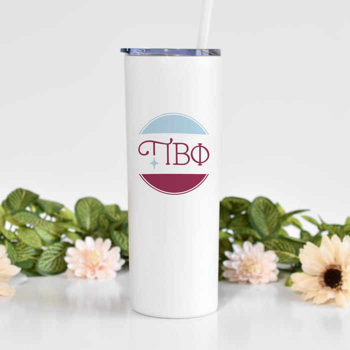 Pi Beta Phi Stainless Steel Skinny Tumbler 20 OZ