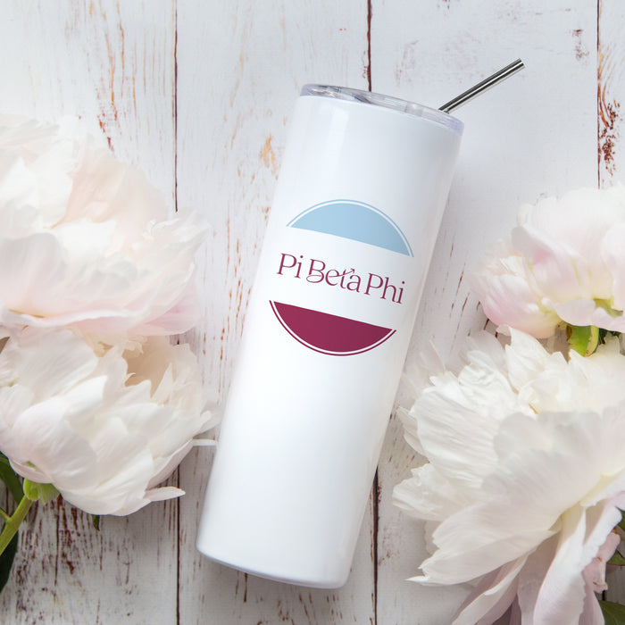 Pi Beta Phi Stainless Steel Skinny Tumbler 20 OZ