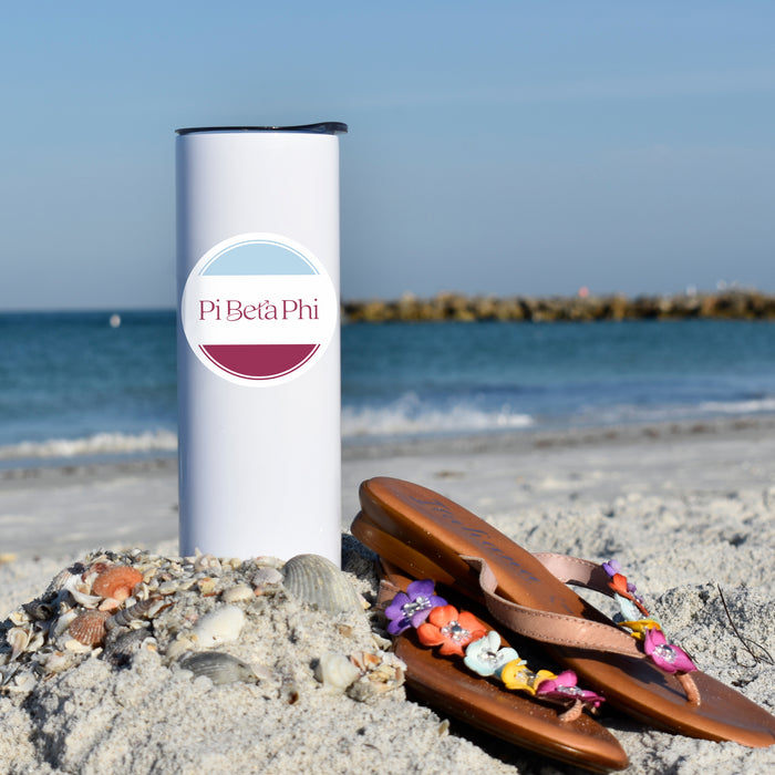 Pi Beta Phi Stainless Steel Skinny Tumbler 20 OZ