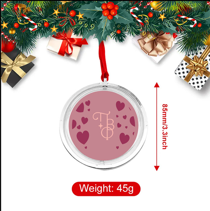 Pi Beta Phi Christmas Reversible Flat Round Ornament