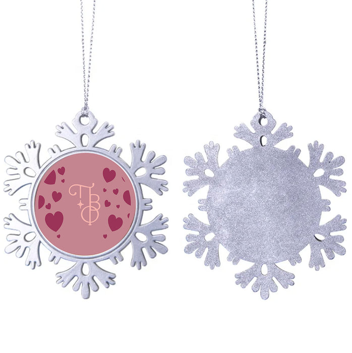 Pi Beta Phi Christmas Ornament - Snowflake Metal