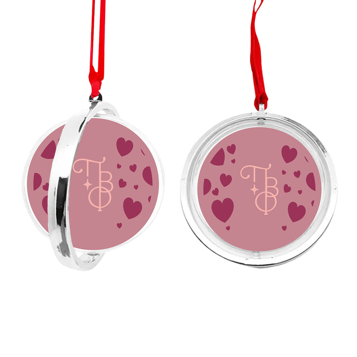 Pi Beta Phi Christmas Reversible Flat Round Ornament