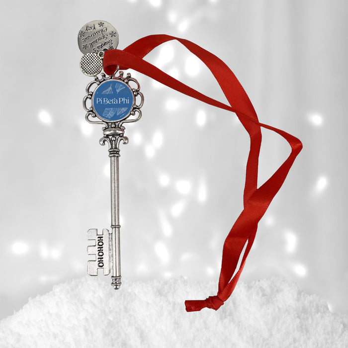 Pi Beta Phi Christmas Ornament Santa Magic Key