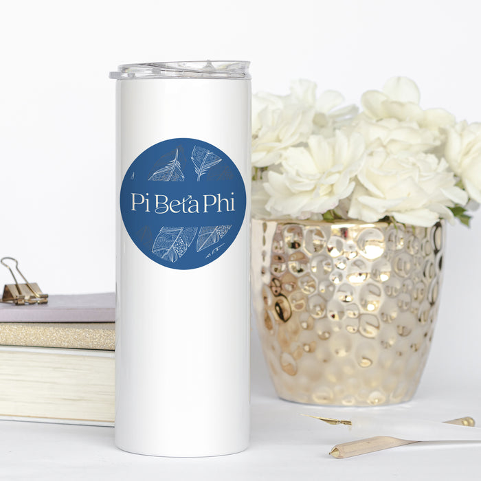 Pi Beta Phi Stainless Steel Skinny Tumbler 20 OZ